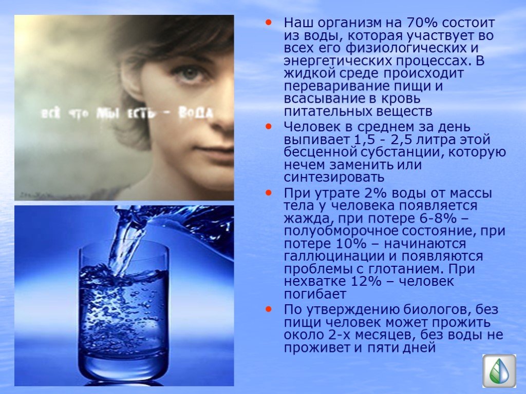 Тема позволять. Наш организм состоит из воды. Вода состоит. Вода в нашем организме. Организм без воды.