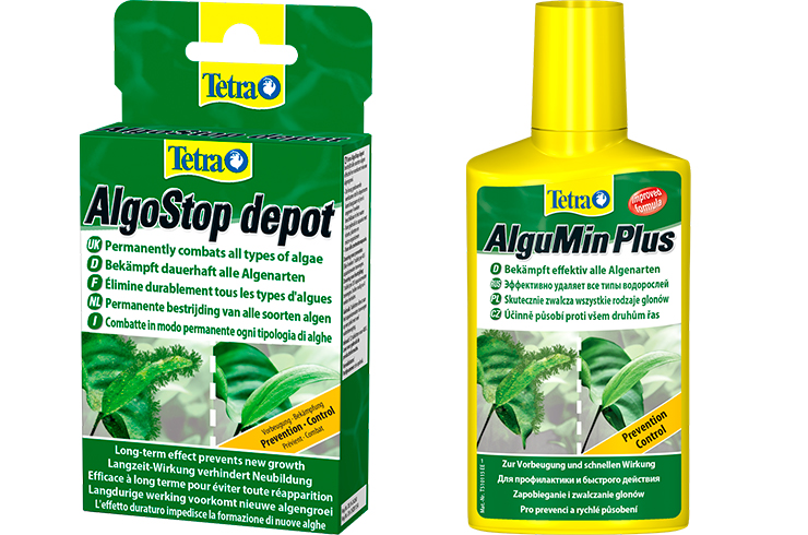 Tetra AlguMin и Tetra AlgoStop depot позволяет эффективно бороться со всеми типами водорослей
