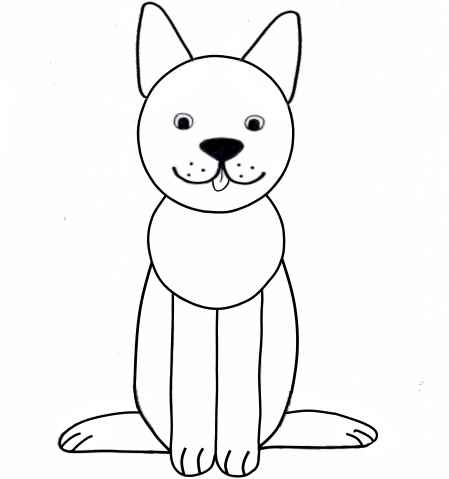 Как просто нарисовать собаку