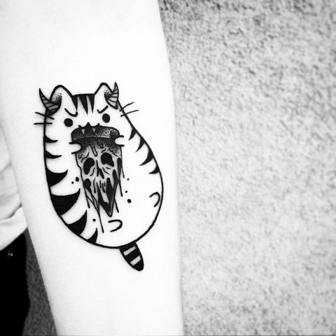 Значение татуировки кошка для девушек и мужчин, египетские кошки, сфинкс, головва кошки