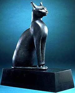 bronze cat statues 